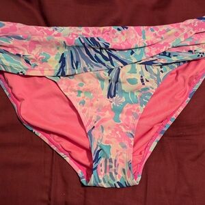 Lilly Pulitzer lagoon sarong bikini bottom